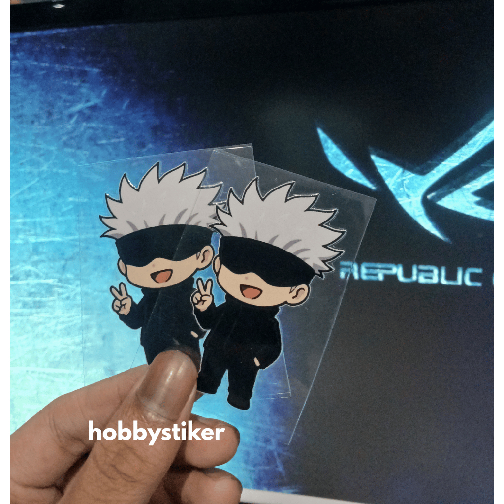 Sticker Gojo Premium Tahan Air Mobil Motor Laptop