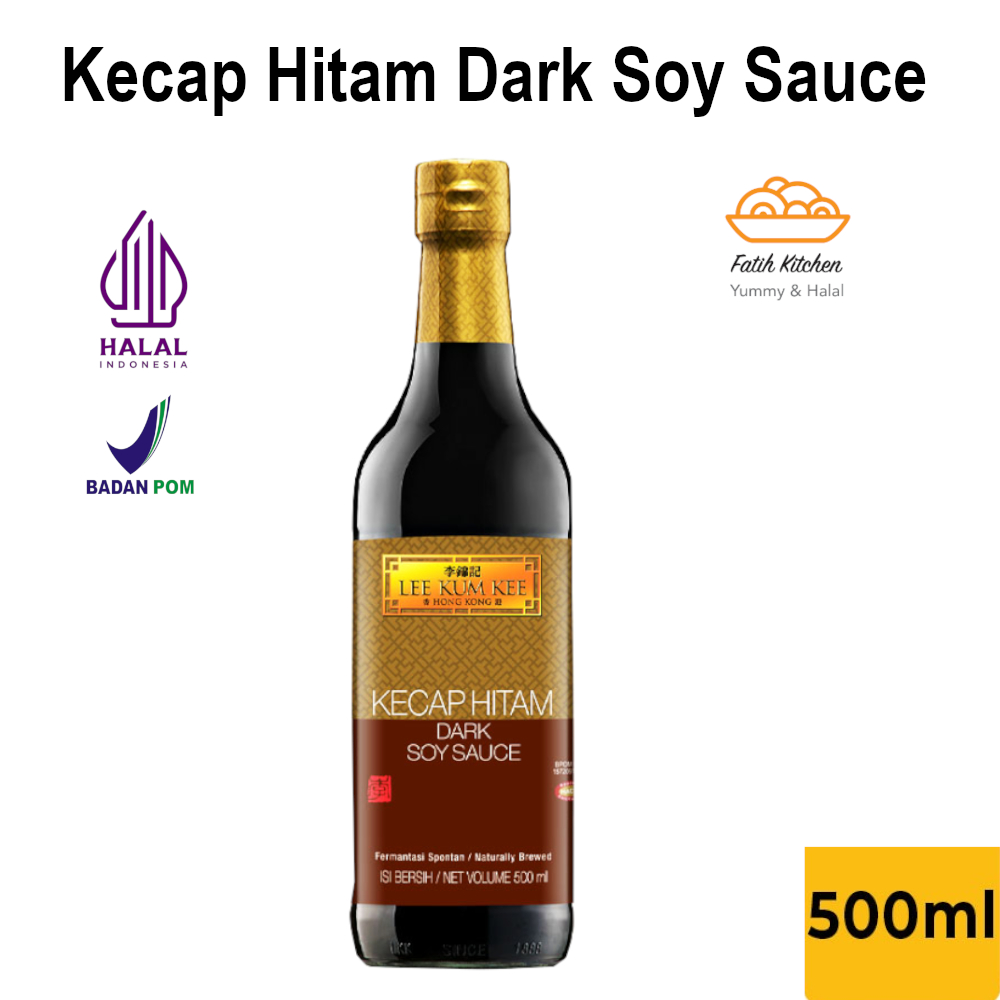 LEE KUM KEE Dark Soy Sauce 500 ml Kecap Asin Hitam Halal Pengganti MSG Untuk Aneka Masakan