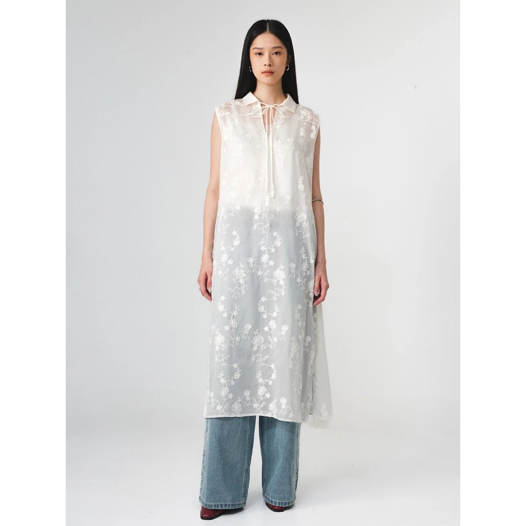 RIAMIRANDA x 3 MONGKIS REVEKA SLEEVELESS DRESS