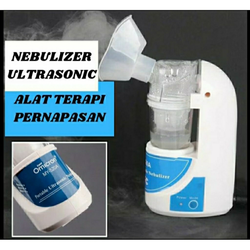 TaffOmicron Alat Terapi Pernapasan Ultrasonic Steam Inhale Nebulizer - MY-530A - White - Nebulizer A