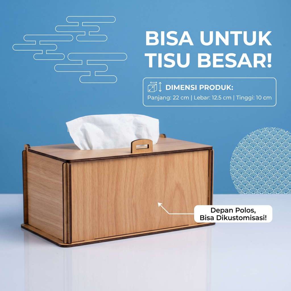 Box Tisu Besar Bisa Di Custom - Souvenir Kotak Tisu, Gift Box Multifungsi