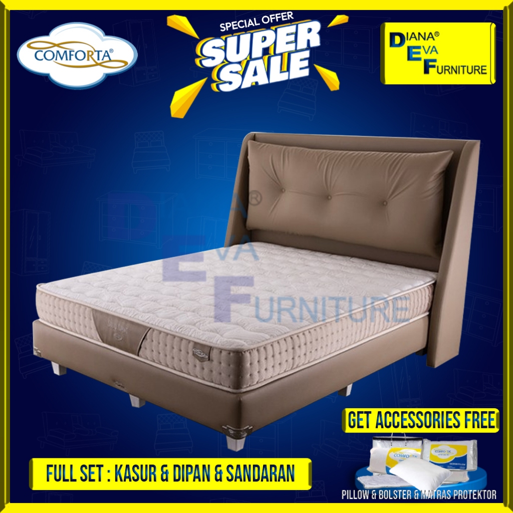 Comforta Solid Spine Set Kasur Mattras Latex