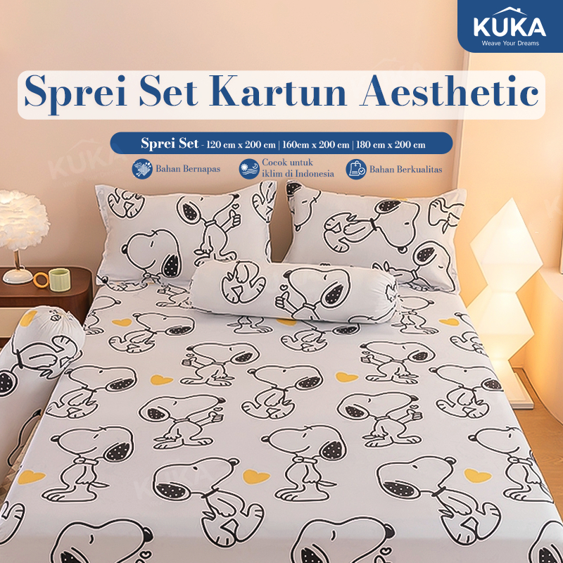 Harmony Gallery - Sprei Set Premium ukuran 120/160/180x200cm – Tinggi 25cm, Lembut, Estetik, & Warna