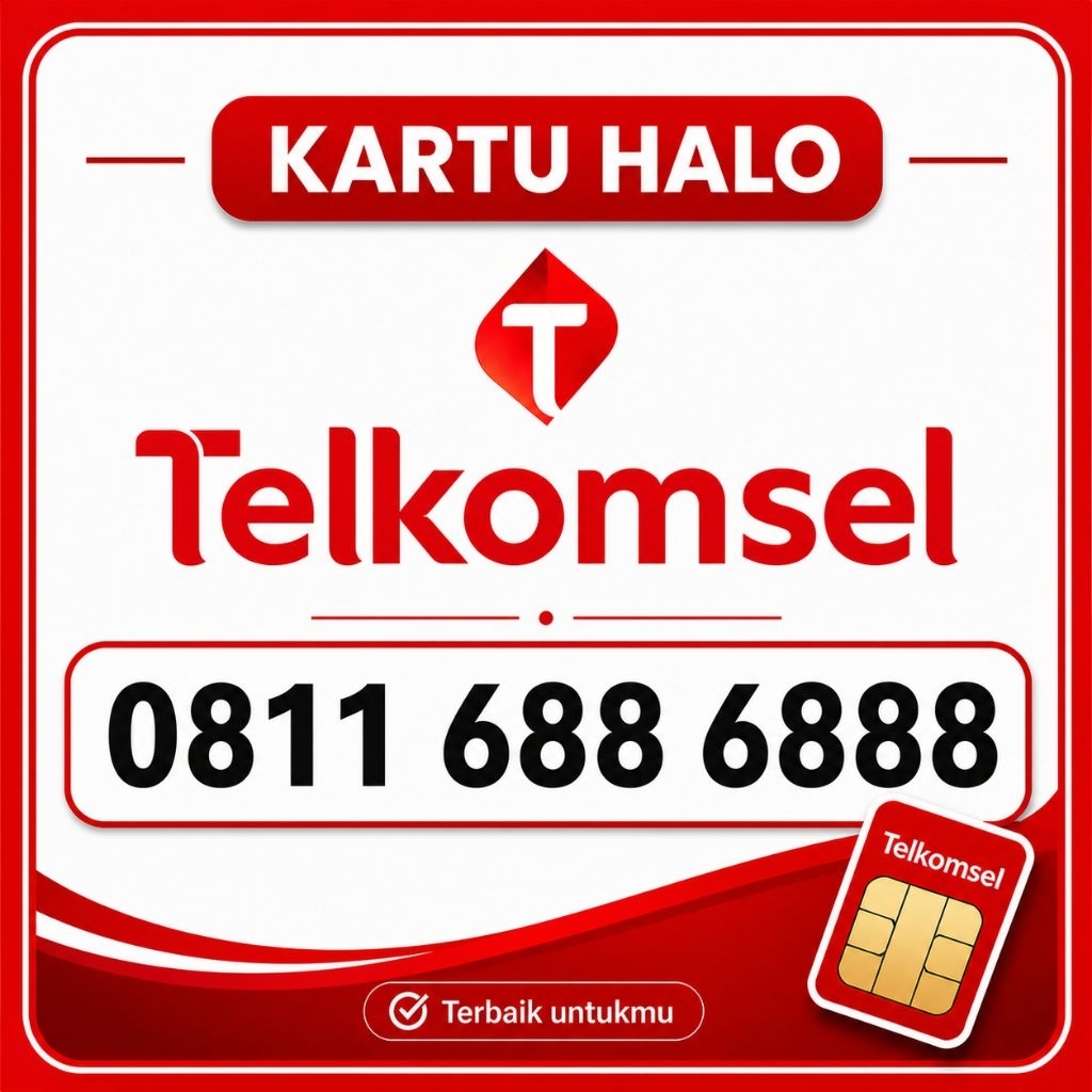Nomor cantik halo 10 digit telkomsel 6888