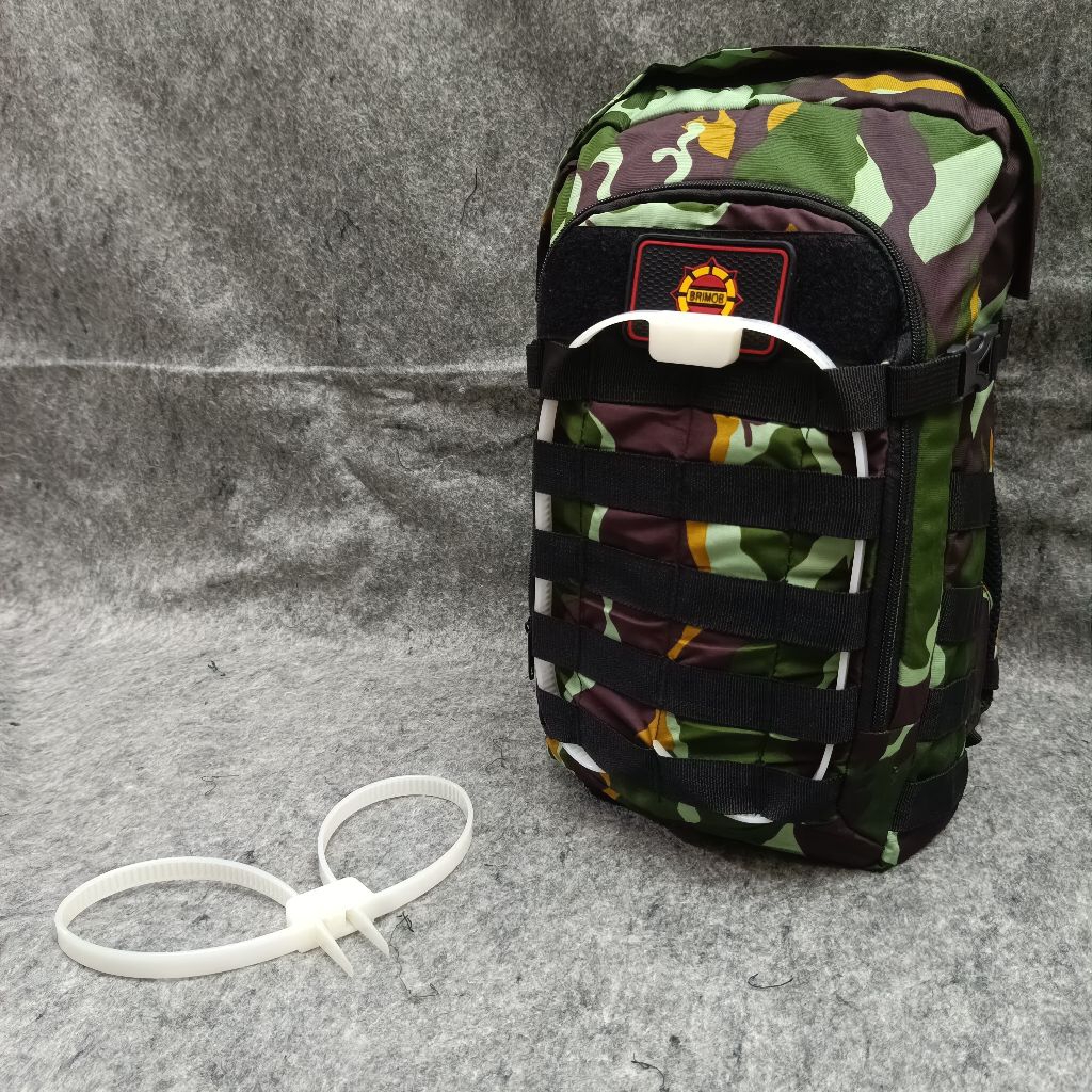 Tas Tactical Scorpion GEN 1 Loreng BRIMOB Fullset Tali Tis Putih / Tas Tactical Loreng BRIMOB / Tas 