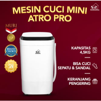 Terbaik - Pandaoma Mesin Cuci Mini Atro Mesin Cuci Sepatu Mesin Cuci Portable Kapasitas 4,5kg - Terl