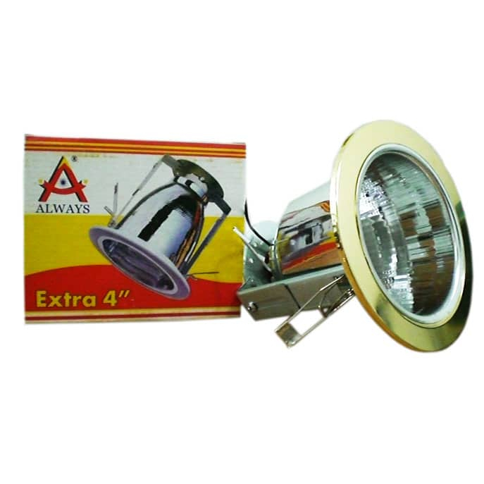 Fitting Tanam Lampu Downlight 4 inch 4" inci Putih White