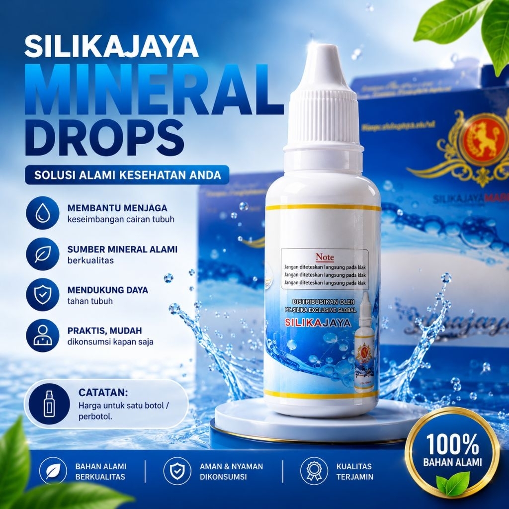 Silikajaya Mineral Drops Netto 20 ml Harga Satuan / perbotol / Ecer