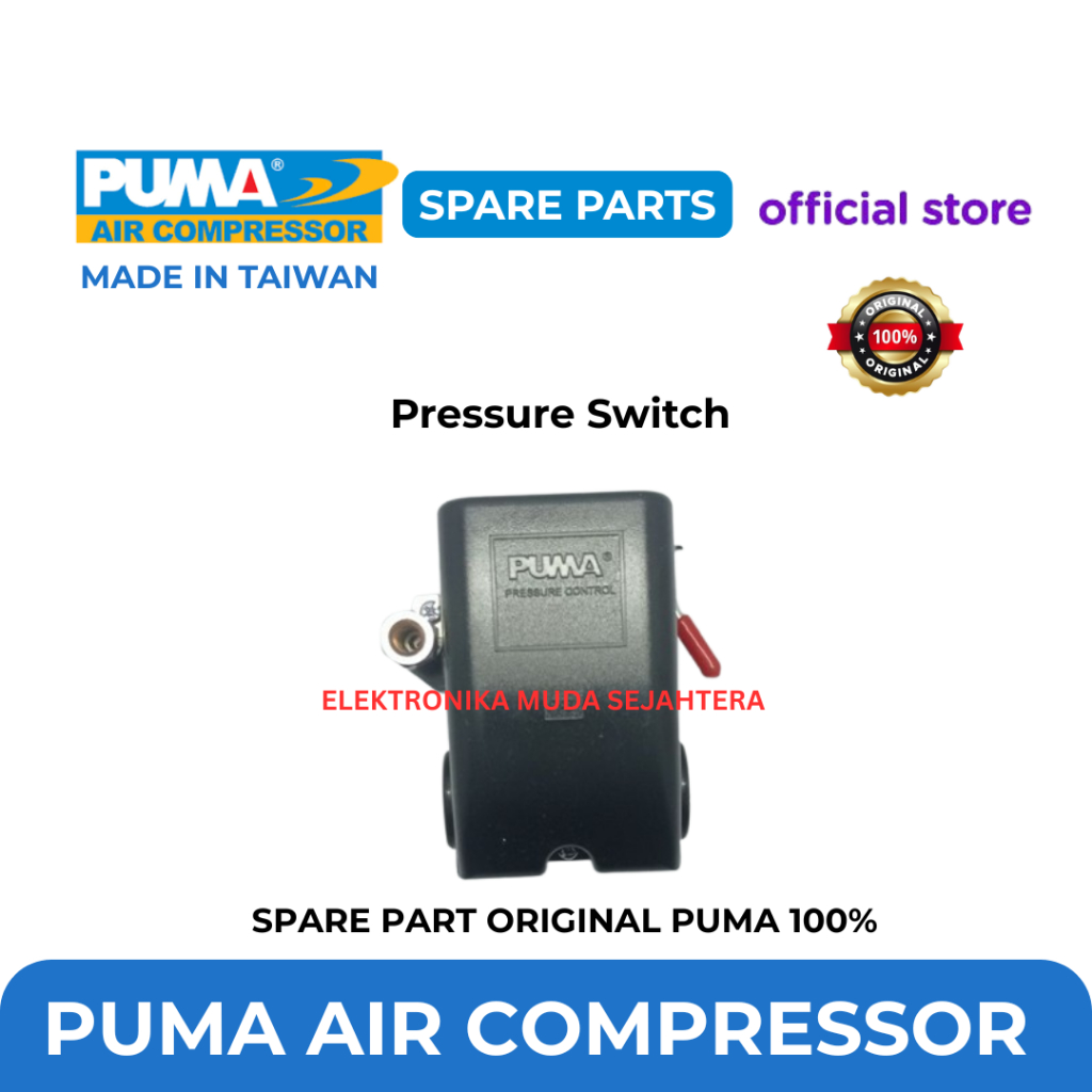 PUMA Pressure Switch PK 1HP - 20HP TEKANAN 8 BAR  / Spare Part Puma Kompresor