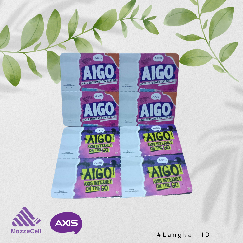 Voucher AXIS AIGO Mini 3GB 4GB 6GB / 7 14  Hari Kuota Internet Data