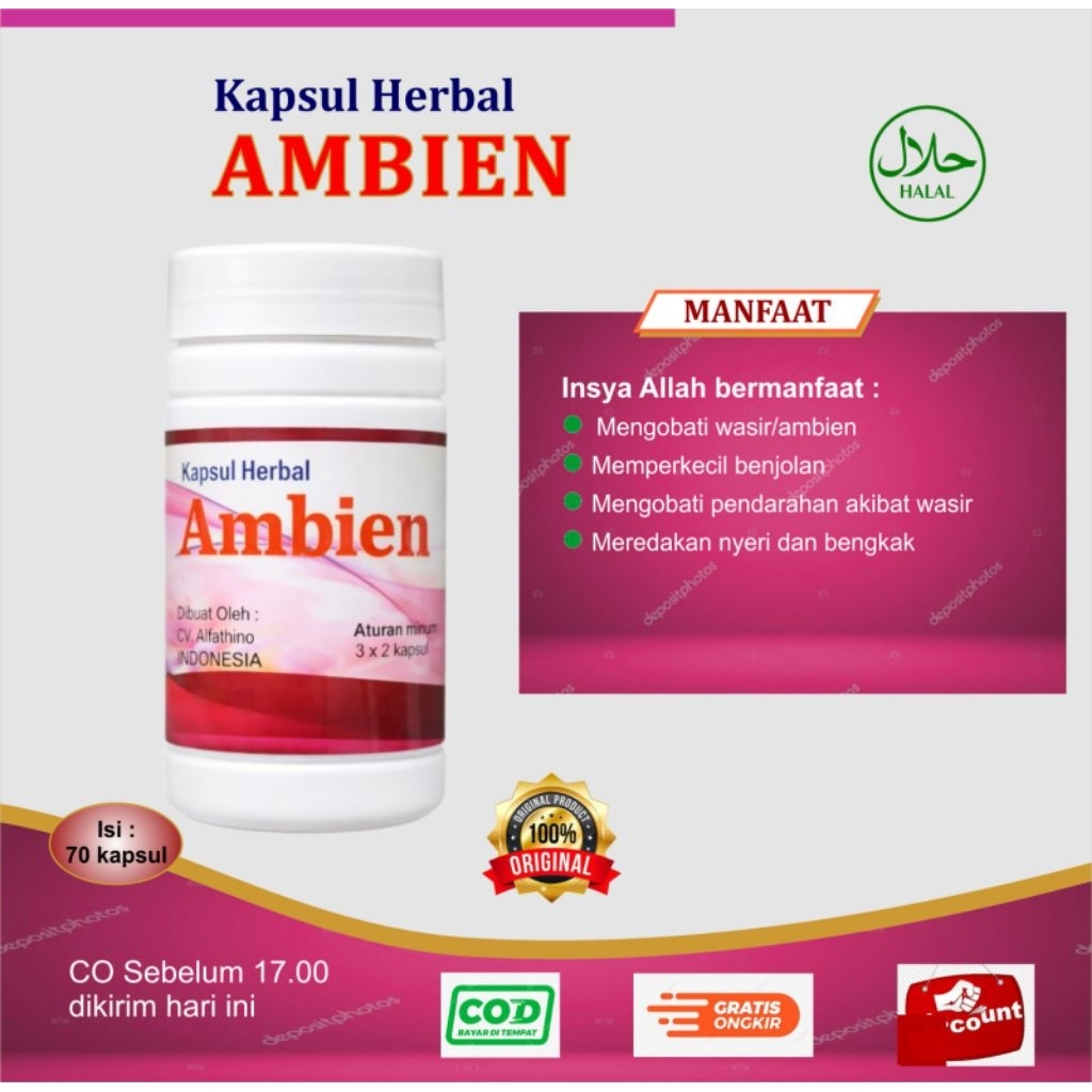 Kapsul Herbal Ambien/Wasir