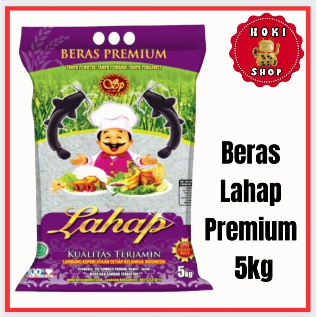 Beras Premium Lahap 5kg / Beras Lahap 5kg