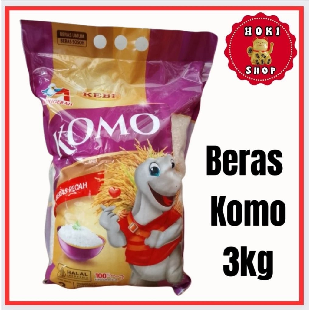 Beras Komo 3kg / Beras Komo 3 kg / Beras Komo