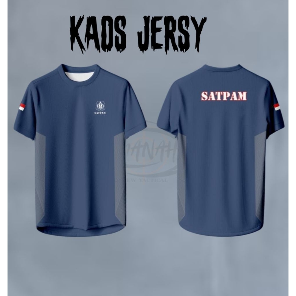 KAOS JERSEY SATPAM TERBARU/KAOS JERSEY SATPAM PRIA.WANITA
