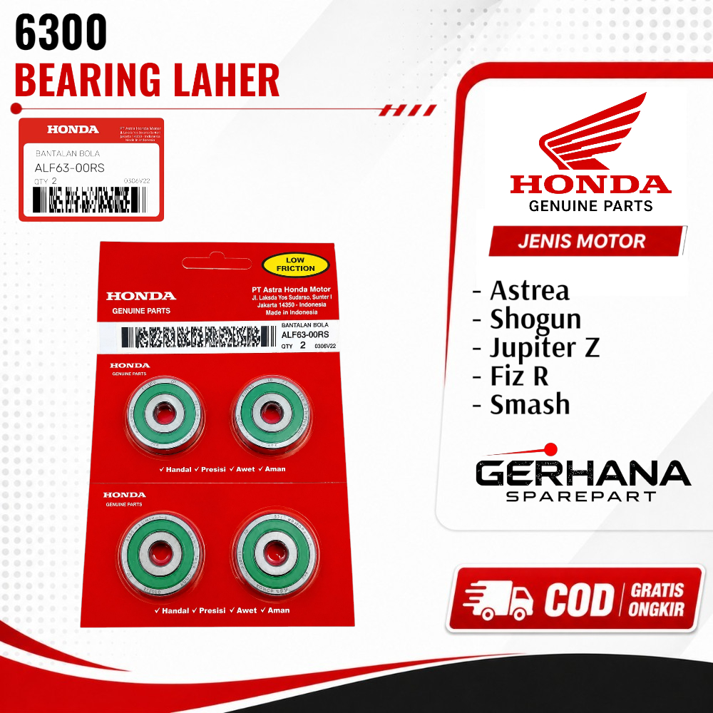 Bearing Laher 6300 / Astrea / Shogun / Jupiter Z / Fiz R / Smash