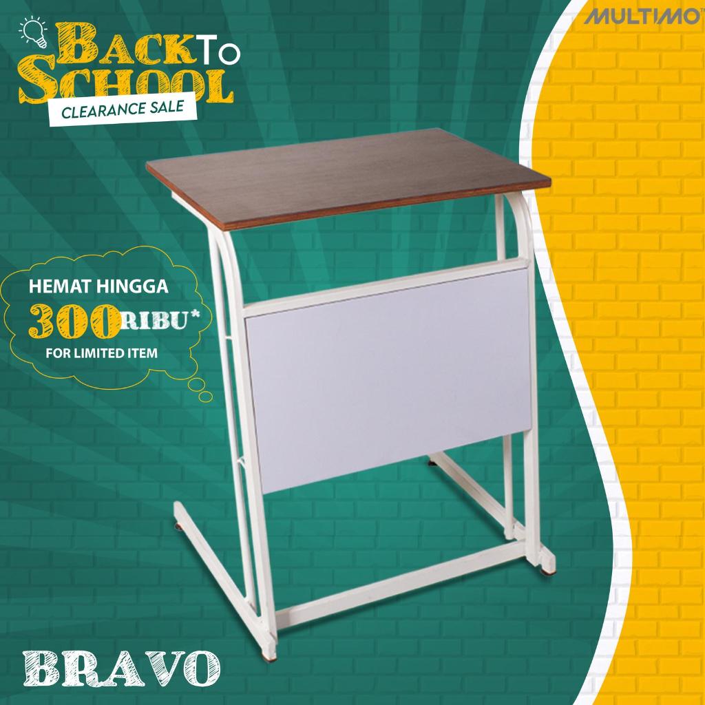 Meja Kursi Sekolah Meja Kursi Les Meja Kursi Training - Classmate Bravo Coating HPL Multiplek