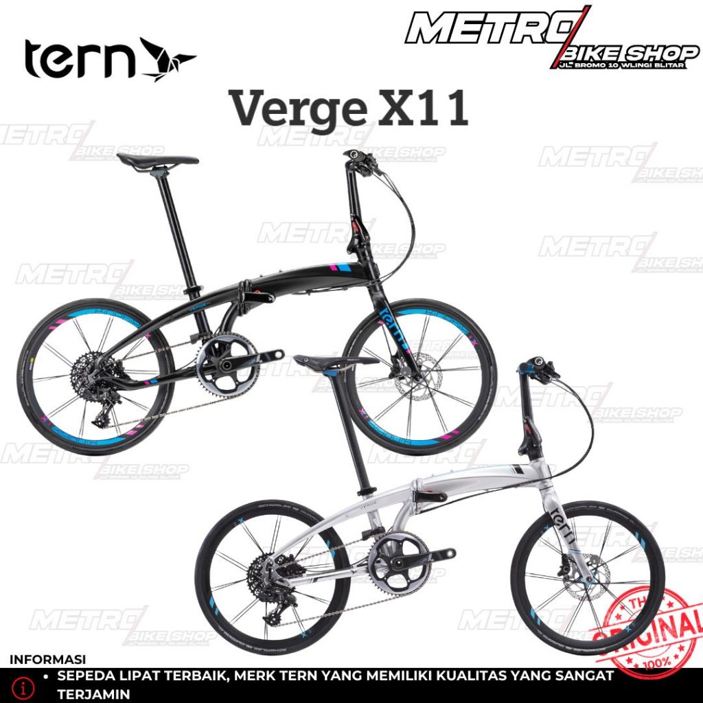Tern Verge X11 Folding Bike Tern Sepeda Lipat X11 Seli Tern Original Baru