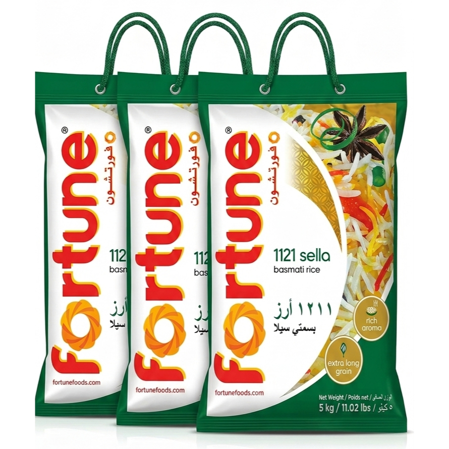 Beras Basmati FORTUNE SELA 1121 kemasan Tas 5kg Original