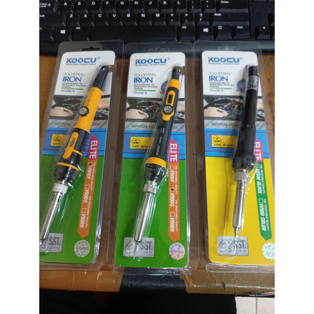 KOOCU SOLDERING IRON GRADE A 60W SOLDER TANGAN ALAT PATRI TIMAH ELITE NIPPON HEAD DENGAN KUALITAS TE