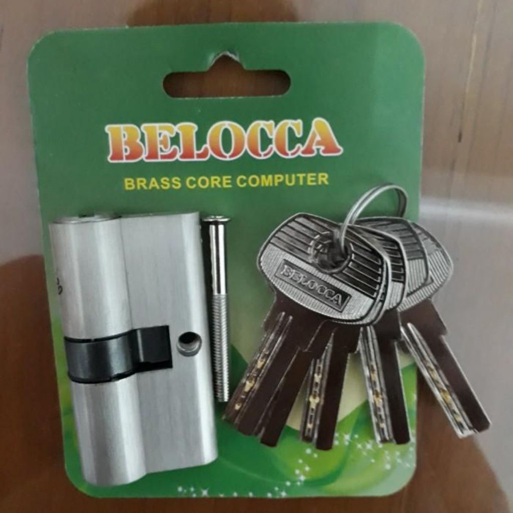 BELOCCA Silinder Anak Kunci Pintu Komputer KUNINGAN - stainless