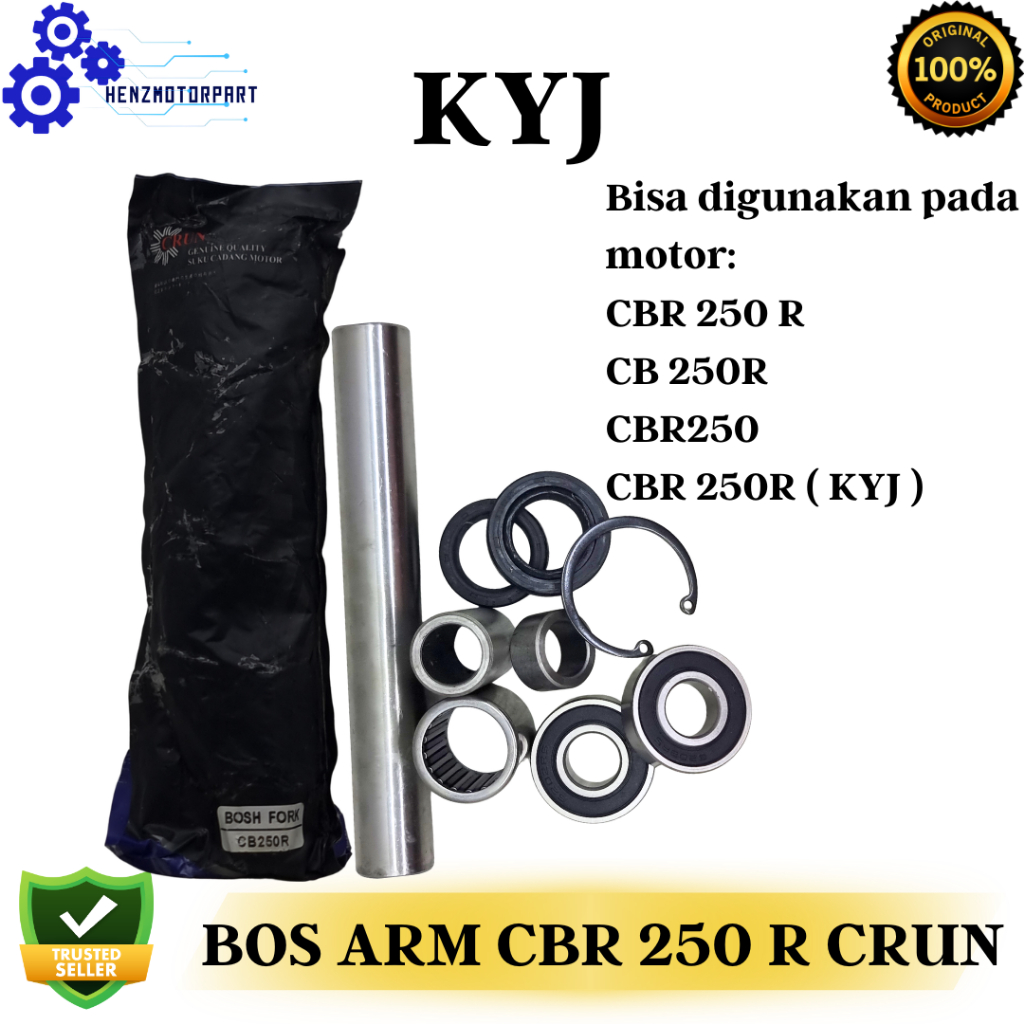 BOS ARM BOSH BUSH SWING ARM FORK FOROK BOS AREM SET CBR 250 R / CB 250R / CBR250 / CBR 250R ( KYJ ) 