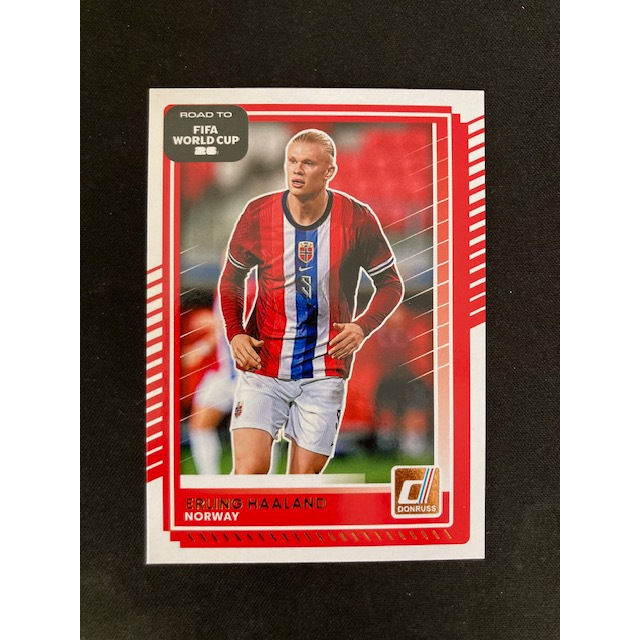 Kartu Koleksi Sepak Bola World Cup Panini Donruss Gold Norway Erling Haaland