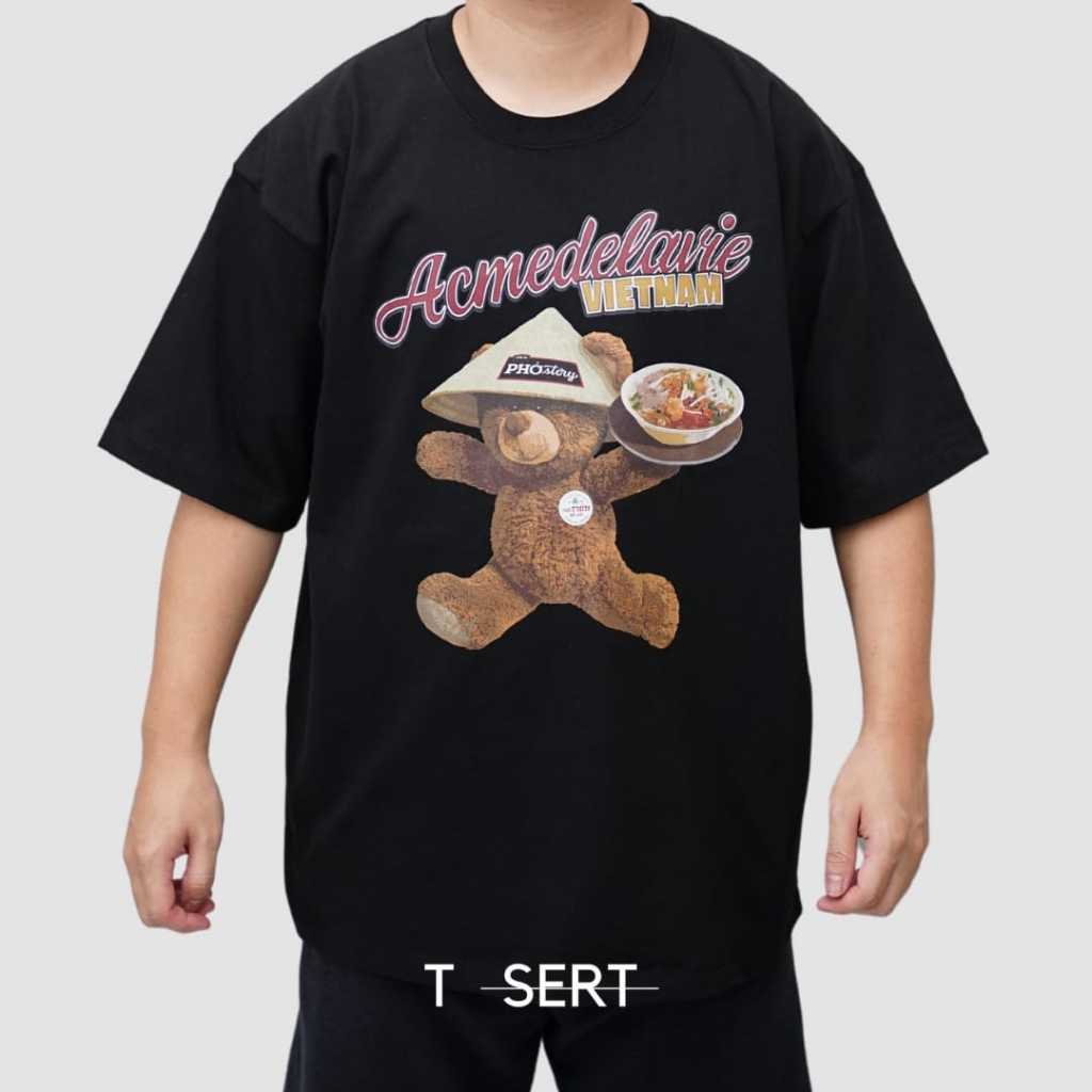 ADLV X Pho Story Serving Bear Black Tee / Baju Kaos ADLV Authentic