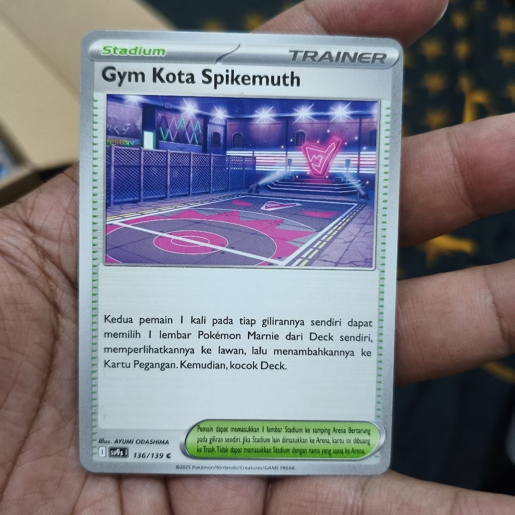 gym kota spikemuth tcg pokemon / kartu pokemon