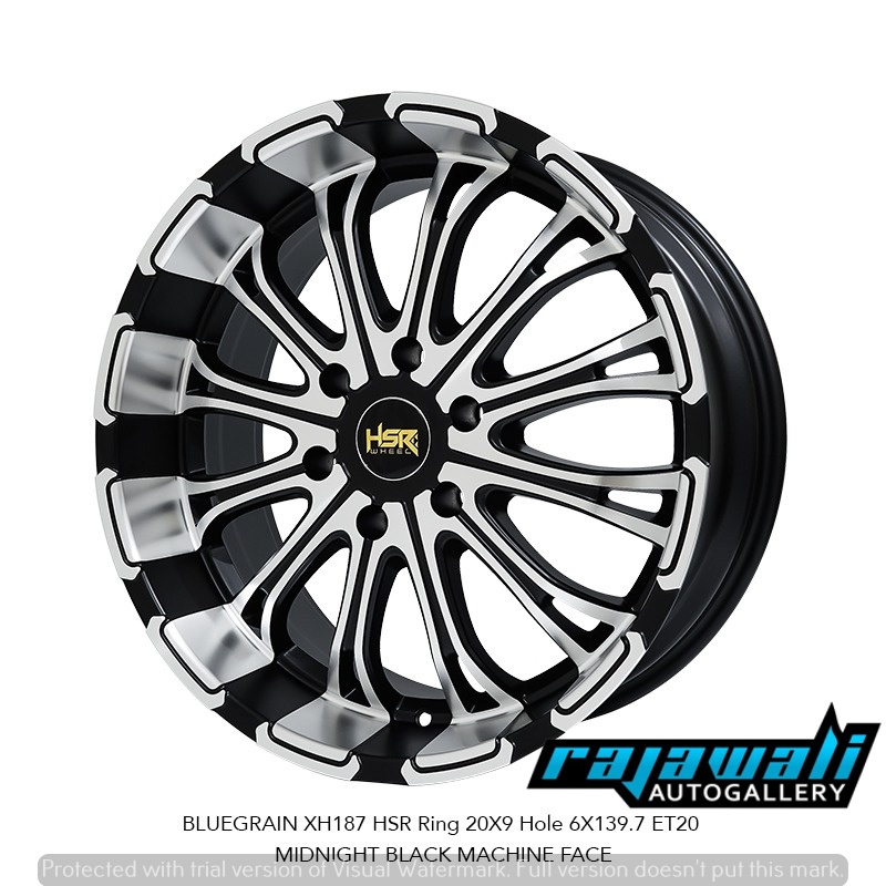 VELG HSR WHEEL - BLUEGRAIN RING 20 UNTUK MOBIL FORTUNER PAJERO TRITON HILUX