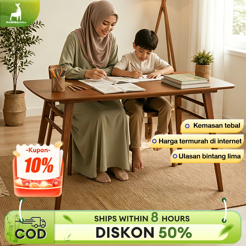 Sunshine Meja Makan Meja Minimalis Meja Komputer Gaming RGB Meja Set