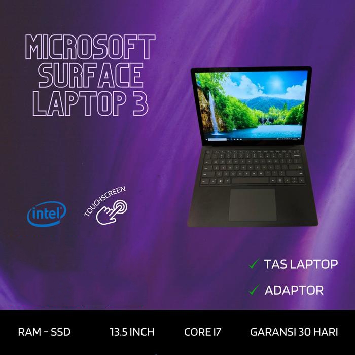 Microsoft Surface Laptop 3 Core i7 10th Gen Ram 16GB Ssd 256GB QHD Touch