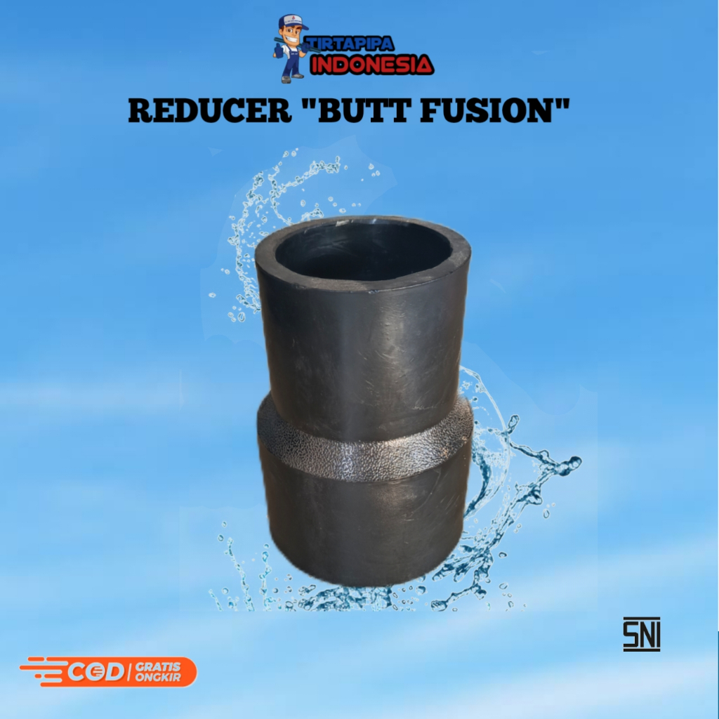 REDUCER BUTT FUSION HDPE 6 INCH X 110MM / REDUCER BUTT FUSION HDPE 160MM X 4 INCH