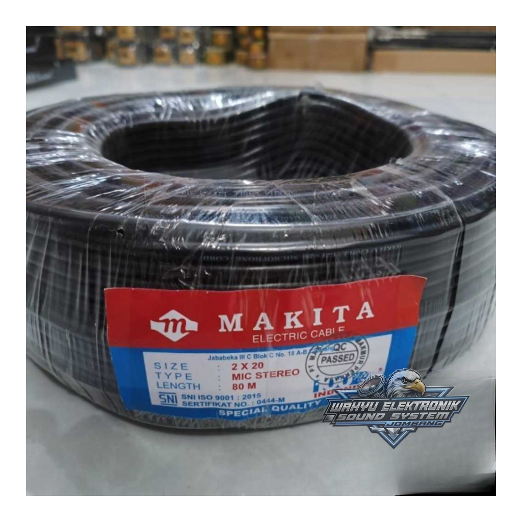 Kabel Mic / Microphone MAKITA Stereo L2T-2S Lemas Kualitas Original