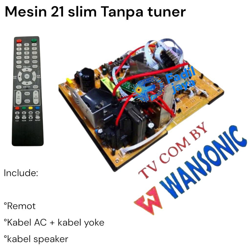 Mesin TV Slim ULTRA SLIM 21 Inch Tanpa tuner TV COM by wansonic