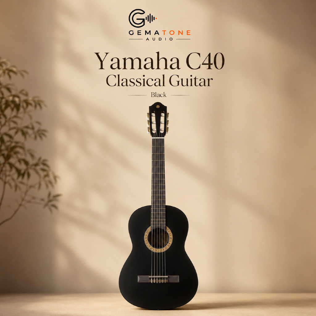 Yamaha C40 Gitar Akustik Original Black and Natural W/ Bag