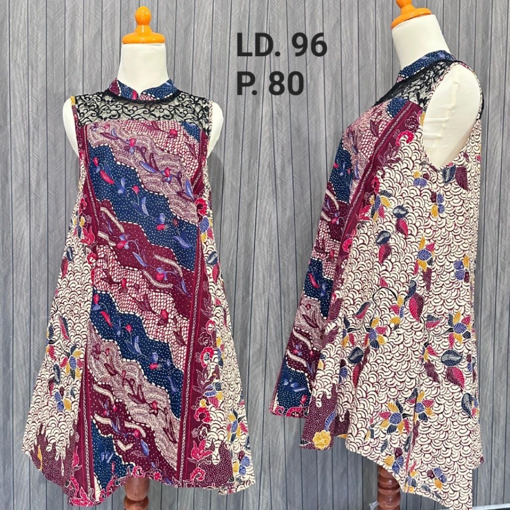 Dress midi batik preloved
