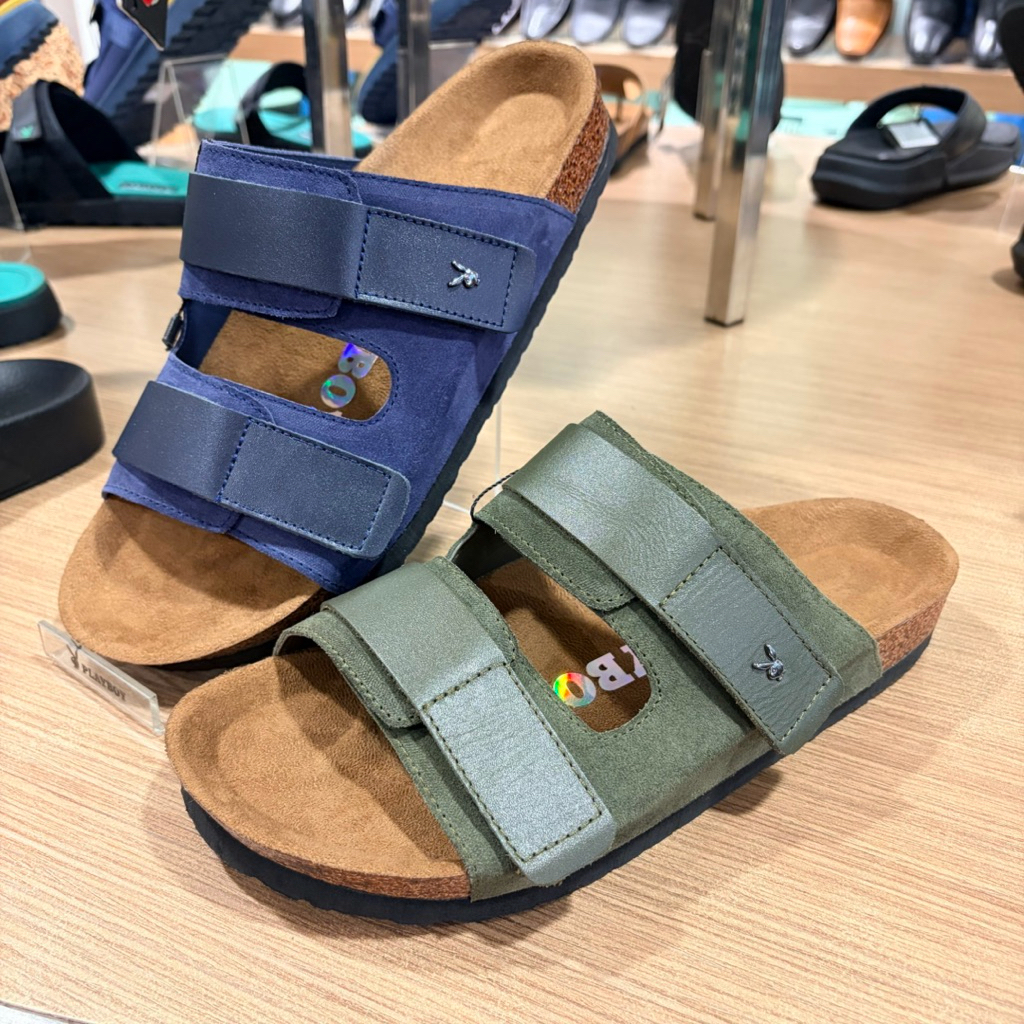 PLAYBOY  sandal pria bahan kulit