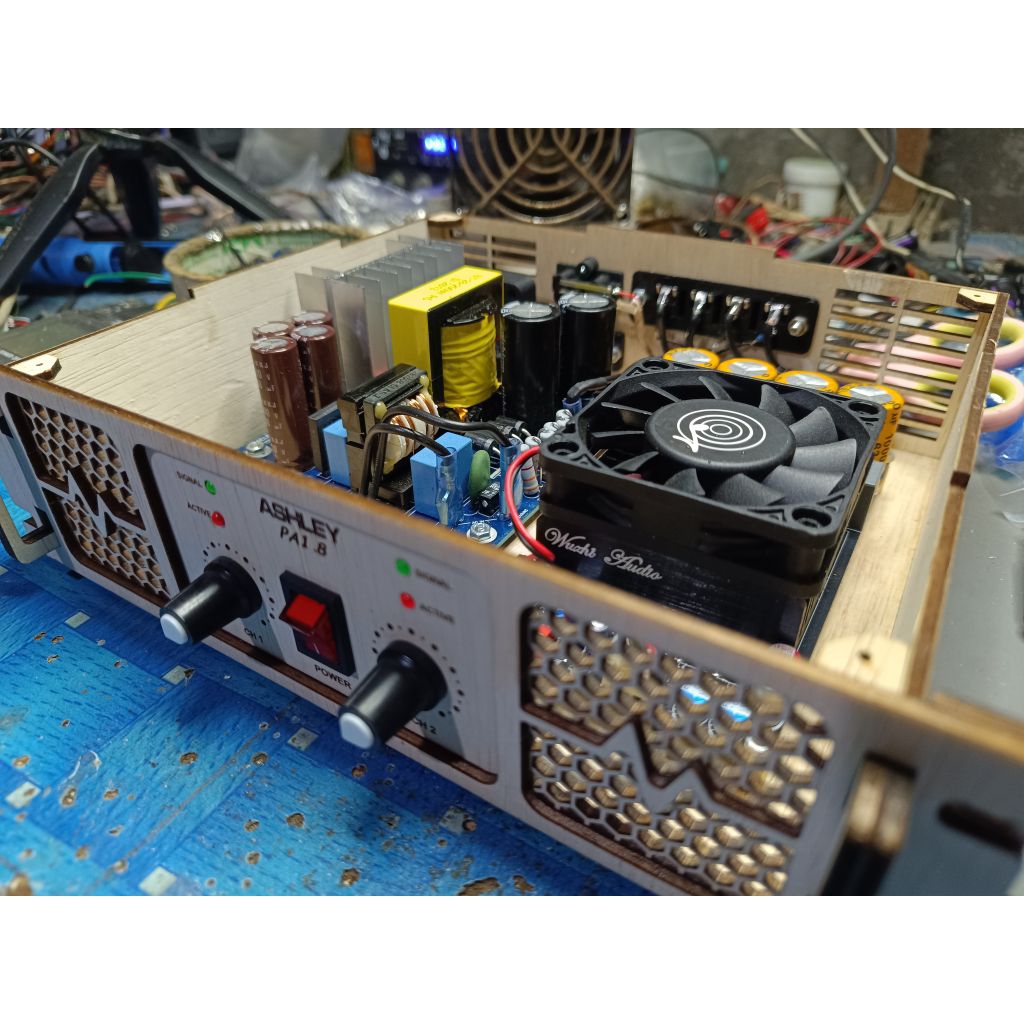 wuzhi audio zk-3002 stereo amplifier dilengkapi smps syaelend tech 10A 45v