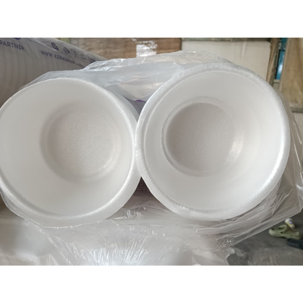 Foam KCS Mangkok M-4 - Sterofoam Mangkok Sedang M4 - isi 100 pcs - Sterofoam Mangkok - Mangkok Gabus