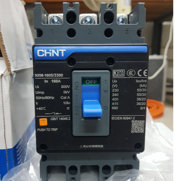 MCCB CHINT NXM250S 3P 160A 250A CHINT ELECTRIC NXM-160S/3300 TERBUKTI TAHAN LAMA