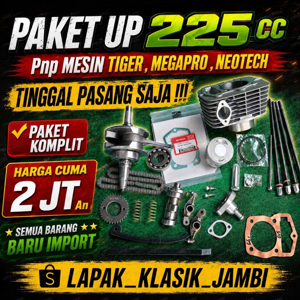PAKET UP 225cc TIGER REVO / TIGER 2000 / MEGAPRO PRIMUS / MP LAMA / GL PRO NEOTECH – KRUK AS + ASKRU