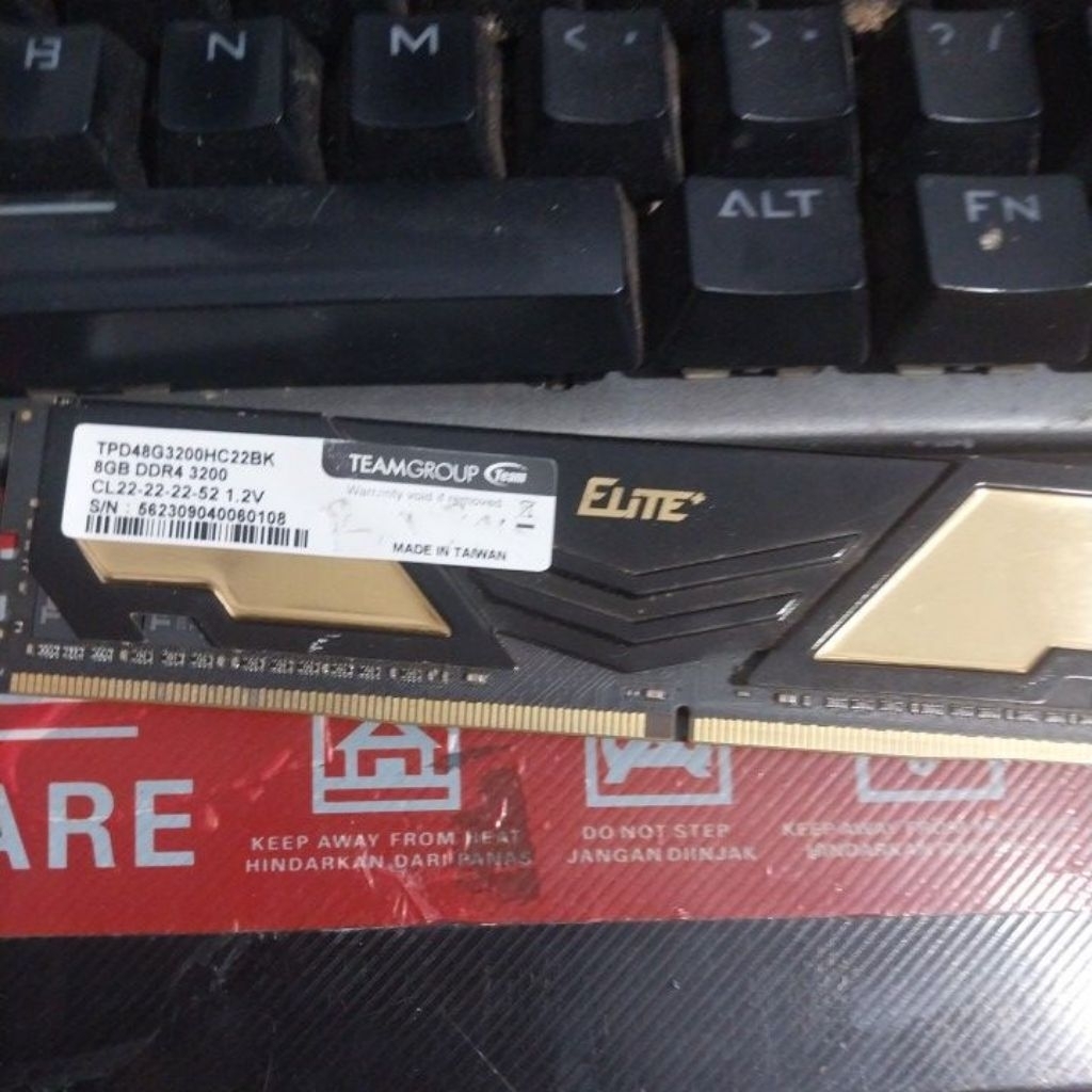 RAM ddr 4 team 8gb single 3200