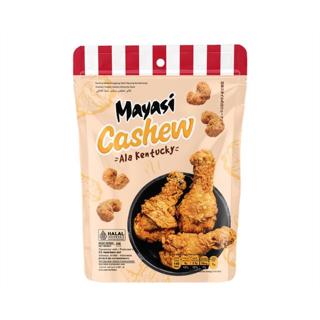 mayasi kacang mede panggang salut tepung ala kentuchy pouch 35g