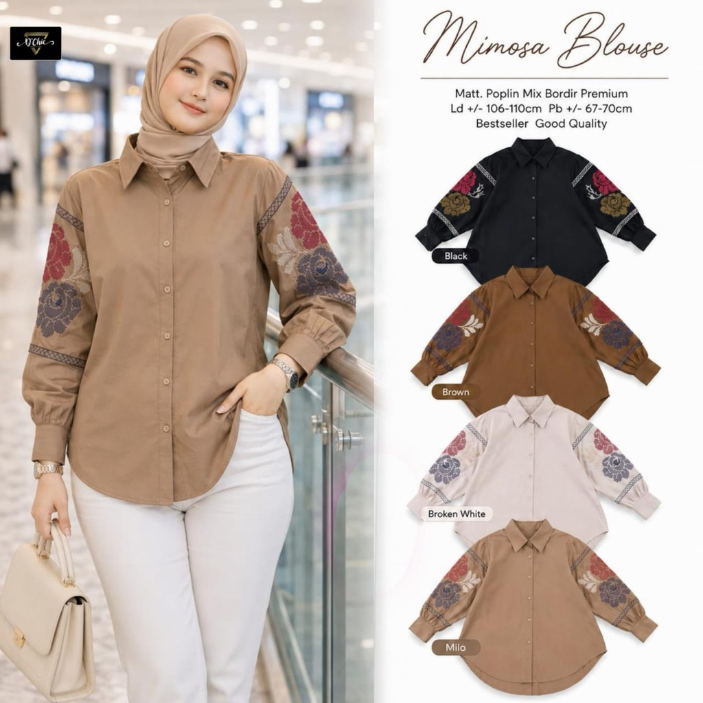 NEW Mimosa Blouse Baju Atasan Wanita by Chic