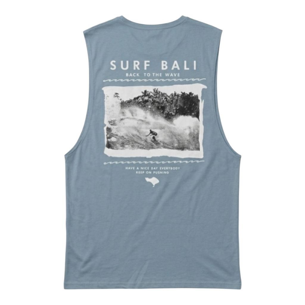 Kaos Singlet Lekbong Pria Muscle Bali Surfing