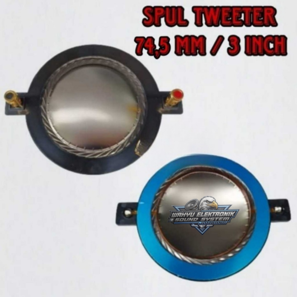 Spool Twiter / Spul Tweeter Driver 74,4 3'' Titanium Kualitas Original