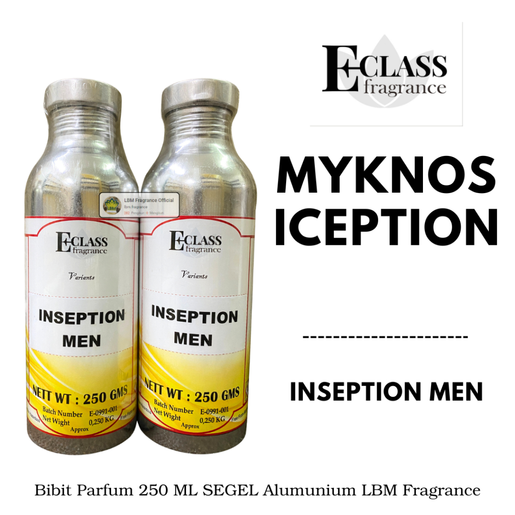 Bibit Parfum Cwo MY ICEPTION Berkualitas 250 ML SEGEL Alumunium ECLASS Fragrance - Biang Parfum Taha