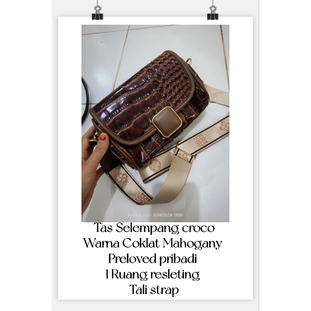 Tas croco Mahogany (PRELOVED)