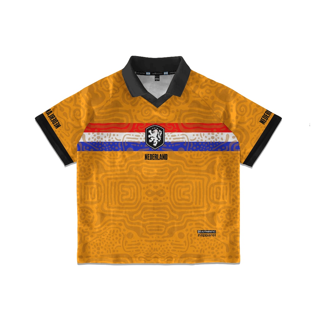 NAPPAREL Jersey bola Belanda vintage fantasy  piala dunia unisex