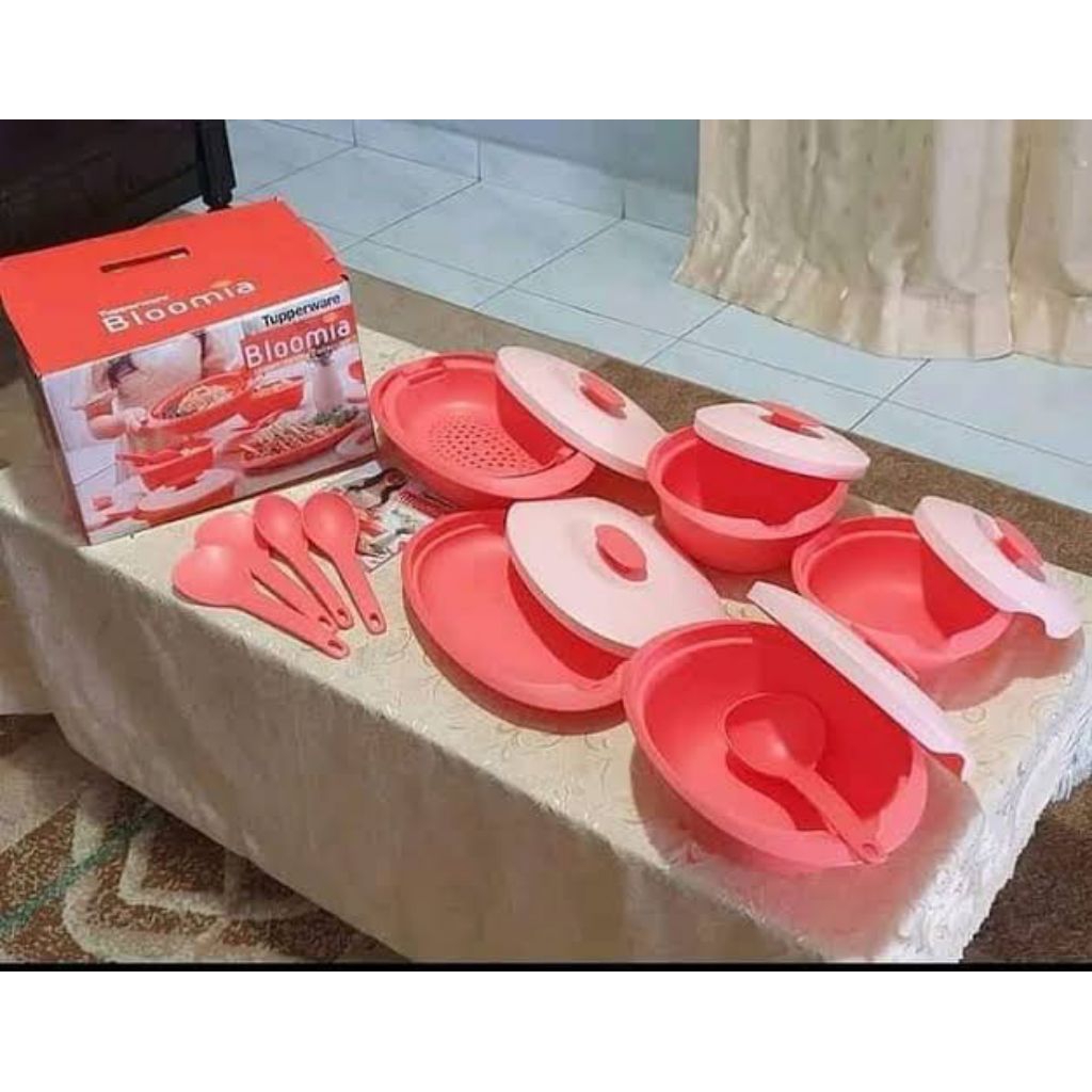 TUPPERWARE BLOOMIA 1 SET lengkap sesuai foto